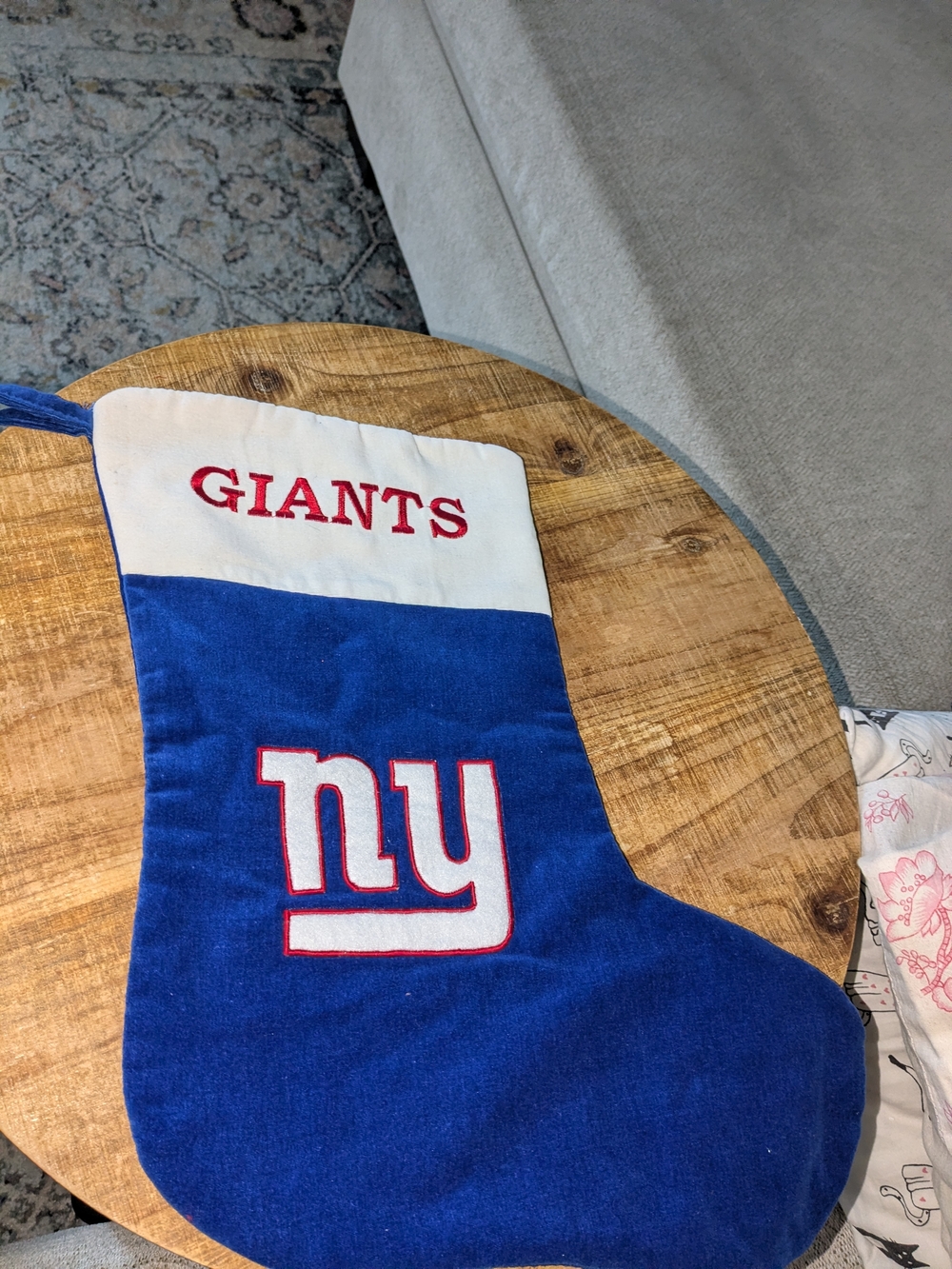 New York Giants Blue Holiday Stocking
